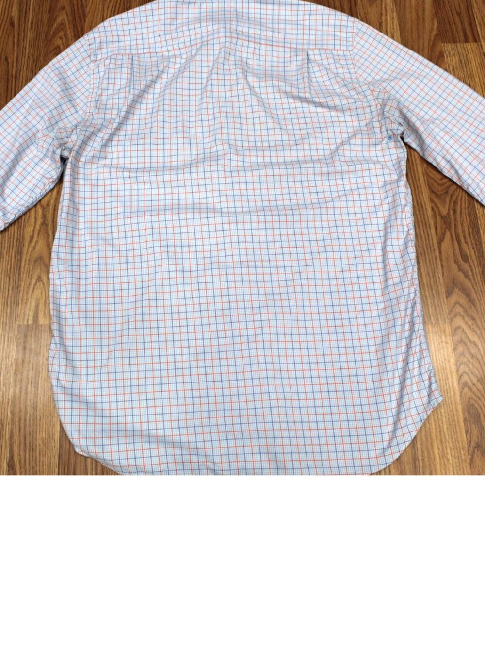 SOUTHERN TIDE REGULAR FIT FIT NYLON/SPANDEX SHIRT BLUE, ORANGE & WHITE MEDIUM, M - Picture 4 of 4